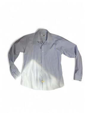 D&G Men's Pale Blue Dress Shirt with Chest Pocket